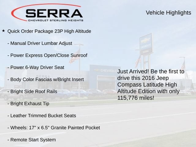 2016 Jeep Compass High Altitude Edition