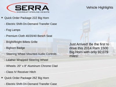 2014 RAM 1500 Big Horn