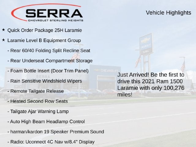 2021 RAM 1500 Laramie Crew Cab 4x4 5'7" Box