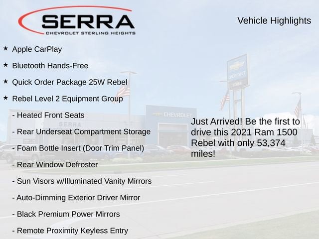 2021 RAM 1500 Rebel Crew Cab 4x4 5'7" Box