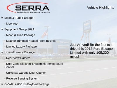 2012 Ford Escape Limited