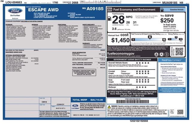 2021 Ford Escape SE