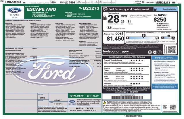 2021 Ford Escape SE