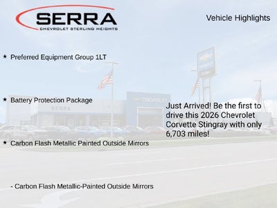 2026 Chevrolet Corvette Stingray 1LT