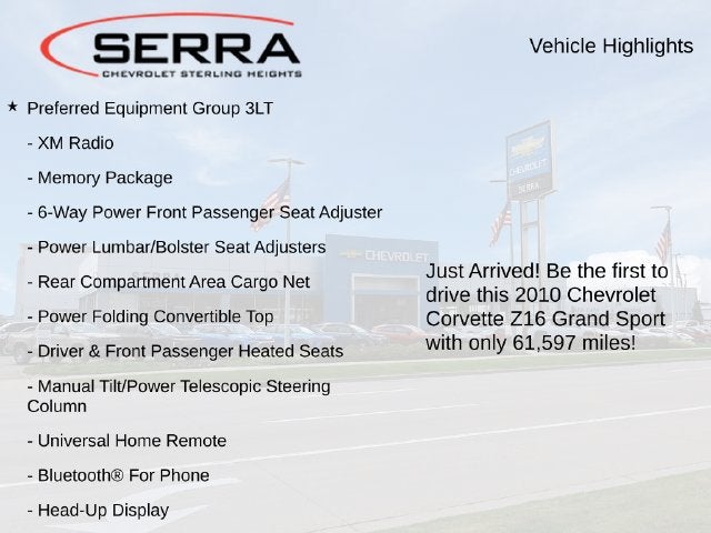 2010 Chevrolet Corvette Grand Sport Z16 Grand Sport w/3LT