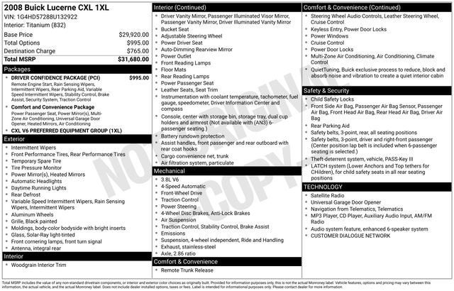 2008 Buick Lucerne CXL