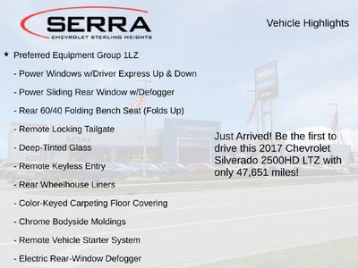 2017 Chevrolet Silverado 2500 HD LTZ