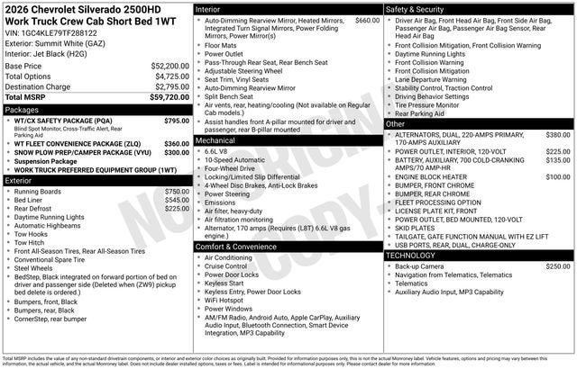 2026 Chevrolet Silverado 2500 HD WT