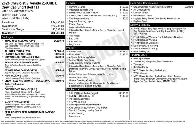 2026 Chevrolet Silverado 2500 HD LT