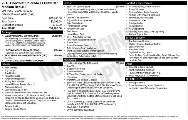 2016 Chevrolet Colorado 4WD LT