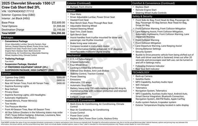 2025 Chevrolet Silverado 1500 LT (2FL)