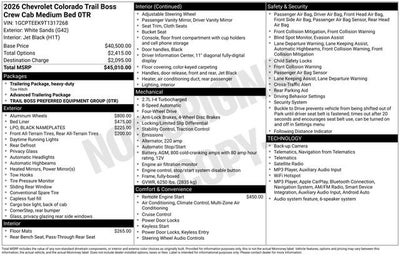 2026 Chevrolet Colorado Trail Boss
