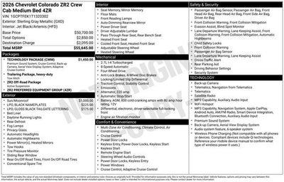 2026 Chevrolet Colorado ZR2