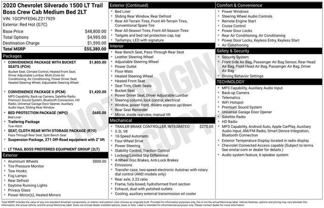 2020 Chevrolet Silverado 1500 LT Trail Boss