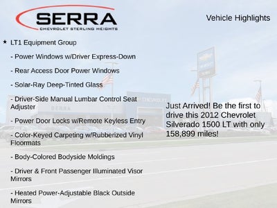 2012 Chevrolet Silverado 1500 LT