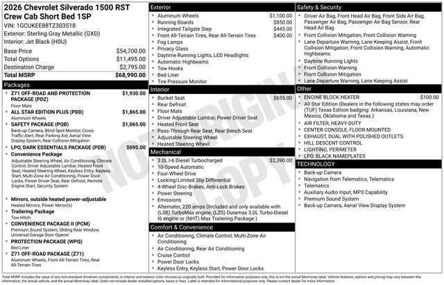2026 Chevrolet Silverado 1500 RST
