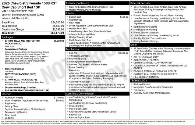 2026 Chevrolet Silverado 1500 RST