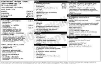 2026 Chevrolet Silverado 1500 RST