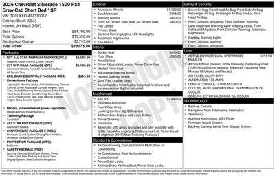2026 Chevrolet Silverado 1500 RST