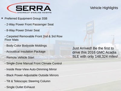 2016 GMC Acadia SLE