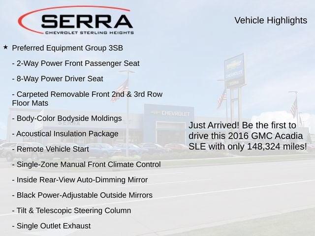 2016 GMC Acadia SLE