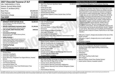 2027 Chevrolet Traverse LT