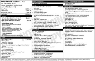 2026 Chevrolet Traverse LT