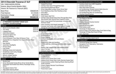 2014 Chevrolet Traverse LT