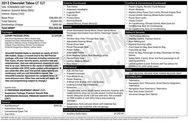 2013 Chevrolet Tahoe LT