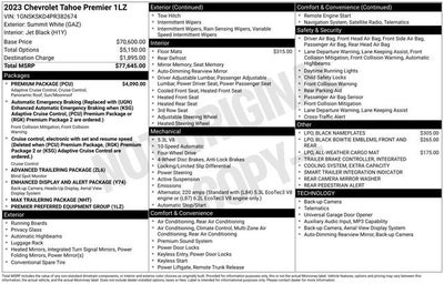 2023 Chevrolet Tahoe Premier