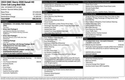 2023 GMC Sierra 3500 HD Denali DRW
