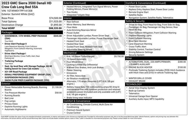 2023 GMC Sierra 3500 HD Denali DRW