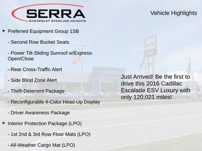 2016 Cadillac Escalade ESV Luxury Collection