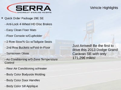 2013 Dodge Grand Caravan SE