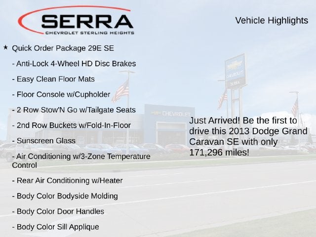 2013 Dodge Grand Caravan SE