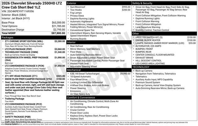 2026 Chevrolet Silverado 2500 HD LTZ
