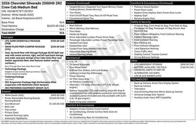2026 Chevrolet Silverado 2500 HD ZR2
