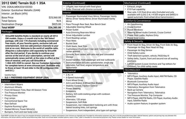 2012 GMC Terrain SLE-1