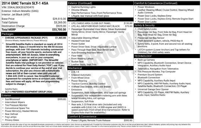 2014 GMC Terrain SLT