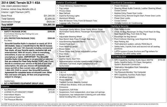 2014 GMC Terrain SLT