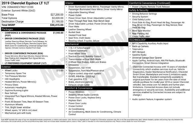 2019 Chevrolet Equinox LT