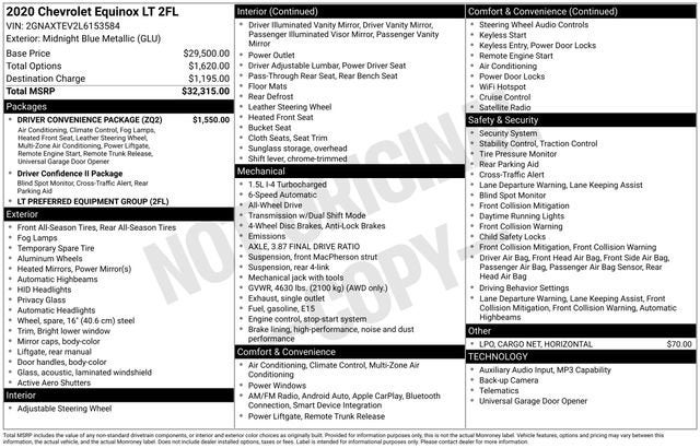 2020 Chevrolet Equinox LT