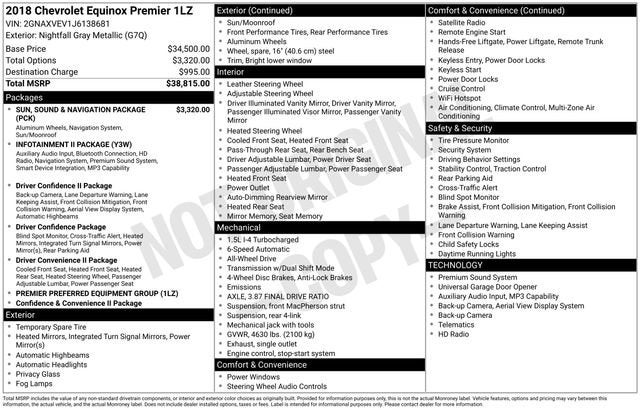 2018 Chevrolet Equinox Premier