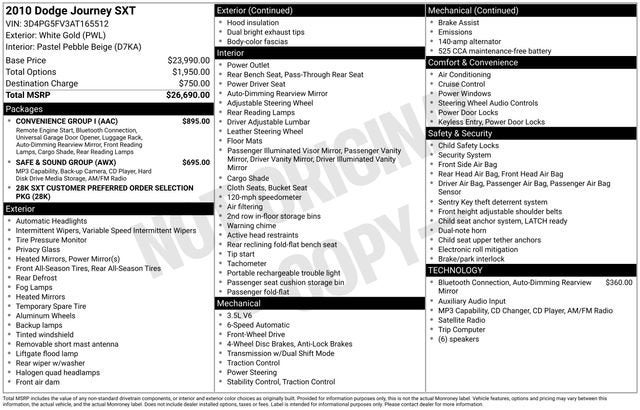 2010 Dodge Journey SXT