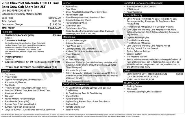 2023 Chevrolet Silverado 1500 LT Trail Boss