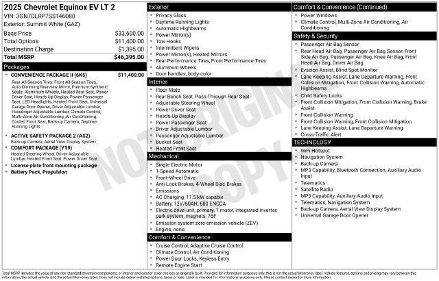 2025 Chevrolet Equinox EV LT