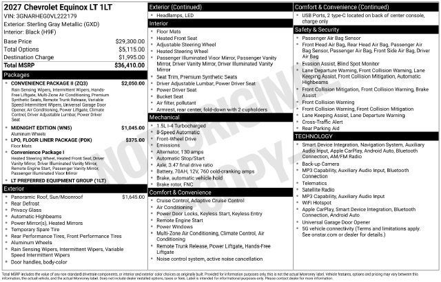 2027 Chevrolet Equinox LT