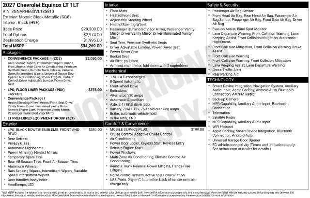 2027 Chevrolet Equinox LT