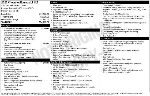 2027 Chevrolet Equinox LT