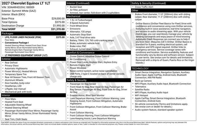 2027 Chevrolet Equinox LT - Photo 26